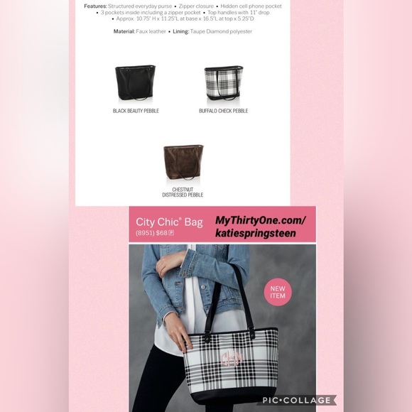 COPY - Thirty one city chic chestnut - Picture 3 of 3